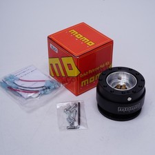 Momo Black Car Steering Wheel Quick Release Hub Adapter Snap Off Boss Kit Momo Black Car Steering Wheel Quick Release Hub Adapter Snap Off Boss Kit
