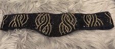 Vintage Hand Beaded Ladies Belt Waist Accessory Evening Seedbead