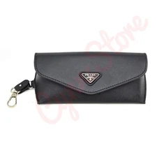Prada Universal Black Semi-Soft Case for Eyeglasses or Sunglasses w/ Cloth & Box