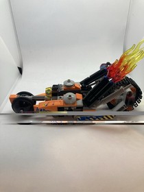 LEGO Super Cycle Chase (70808) DRAGSTER MOTORCYCLE w/ 2 Minifigs INCOMPLETE