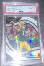 2020 Select Field Level Jordan Love #347 White Prizm Die-Cut Rookie PSA 10