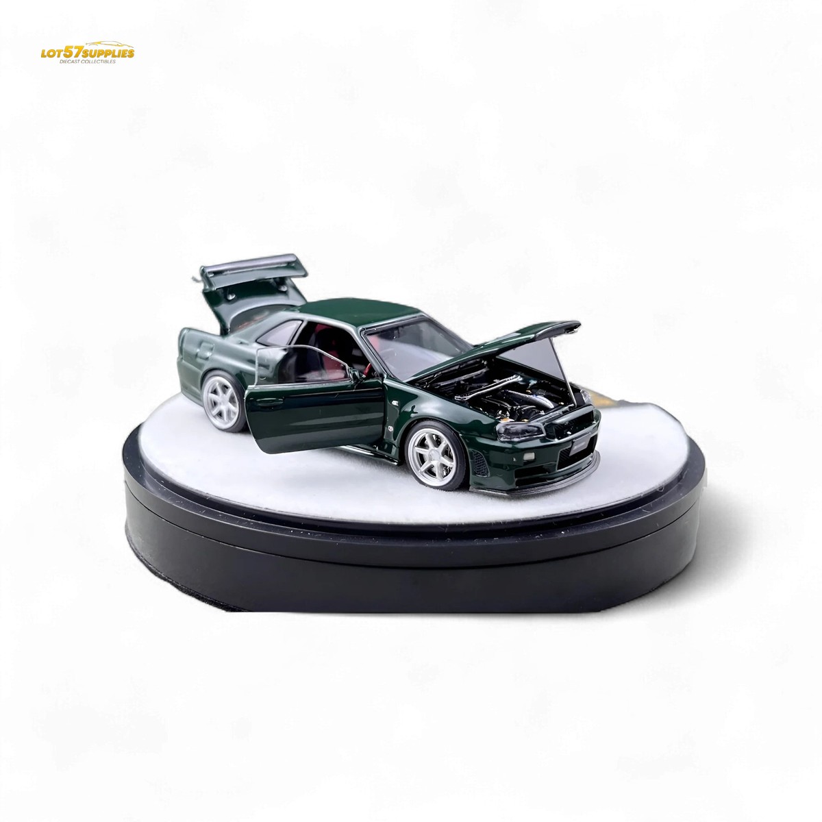 PGM Nissan GTR R34 Z-TUNE - British Green 1:64 Luxury Box 1:64 | eBay