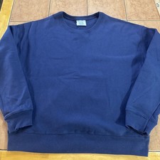 Vintage Champion Reverse Weave Blue Crewneck Sweatshirt Sz XL Blank