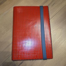 Filofax MODE Bible Size Organizer Red Gray As Is Material Stickiness 2009 Refill