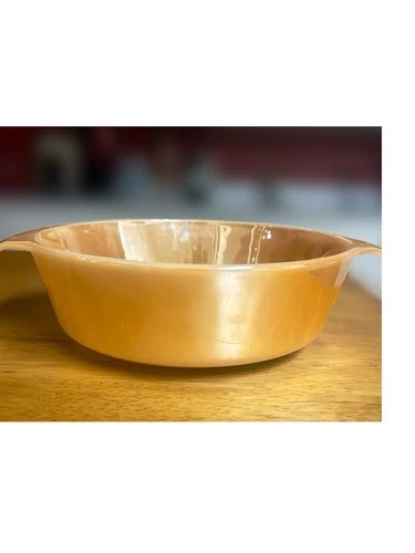 Vintage Anchor Hocking Fire King 1.5 Qt Peach Luster Casserole Dish