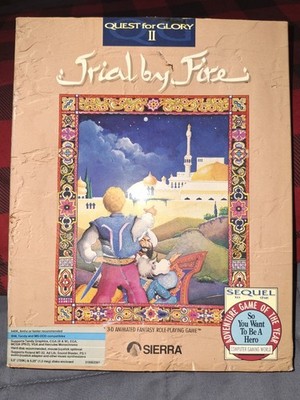 Quest for Glory II: Trial by Fire PC Floppy Disk 3.5 & 5.25 (Missing Manual)