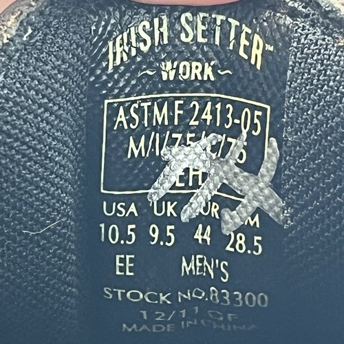 Red Wing Irish Setter Romeo Cass Men Safety Toe Chelsea Work Boots 10.5 EE Brown - Picture 2 of 14