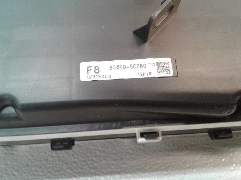 Cuadro de instrumentos velocímetro 13 2013 Toyota Prius C 593 k millas 83800-5CF80 Foto 3 de 4