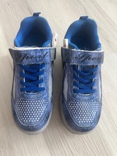 Kids Blue Roller Shoes Sneakers with Wheels Retractable Wheeled Skate Shoes