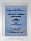 2025 Topps Chrome Cam Ward Rookie Patch Autographs (RAW)