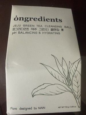 Ongredients Jeju Green Tea Cleansing Ball