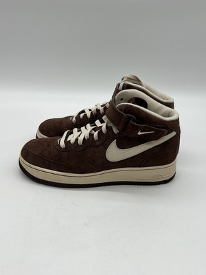 Nike Air Force 1 Mid 07 QS Men s Sz 9 Chocolate Suede DM0107-200 Sneakers Shoes.