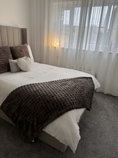 Dusk ottoman bed in stone grey - Standard UK double