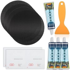 4.1 Inch Trampoline Patch Repair Kit Round Square Mat Tear Hole Staple