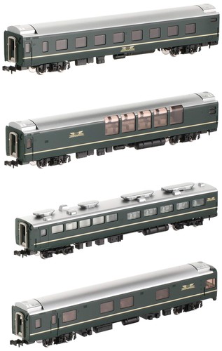 TOMIX N calibre 24 serie 25 Twilight Express complemento conjunto A 4 vagones 98360 modelo tren | Zustand: New