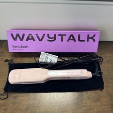 Wavytalk Vent Sesh Flat Iron Hair Straightener Electric Pink