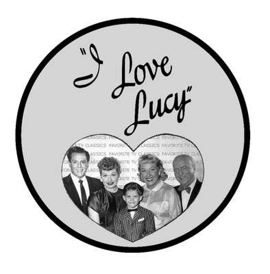 I Love Lucy B/W (Classic TV) Cast - 4'' Vinyl Decal Handmade Car Laptop Decor Jar