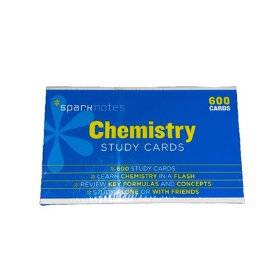 Chemistry SparkNotes 600 Study Cards - By SparkNotes New