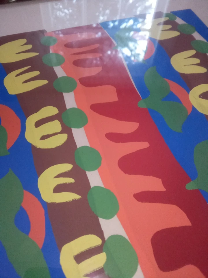 ВИНТАЖНАЯ АБСТРАКТНАЯ ЛИТОГРАФИЯ ДЖЕЙН ГРОСС С ПОДПИСЬЮ ED 10 1970 МОДЕРНИСТСКОЕ ИСКУССТВО ПОЗОЛОТА... - Изображение 4 из 4