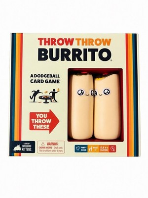 Exploding Kittens Throw Throw Burrito Dodgeball Card Game Complete 2-6 Players