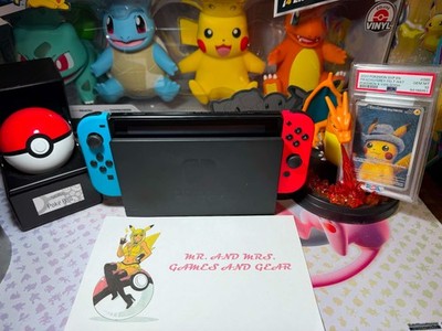 Nintendo Switch 32GB Blue/Red Joy-Con Console TESTED Minor Signs Of Normal Use