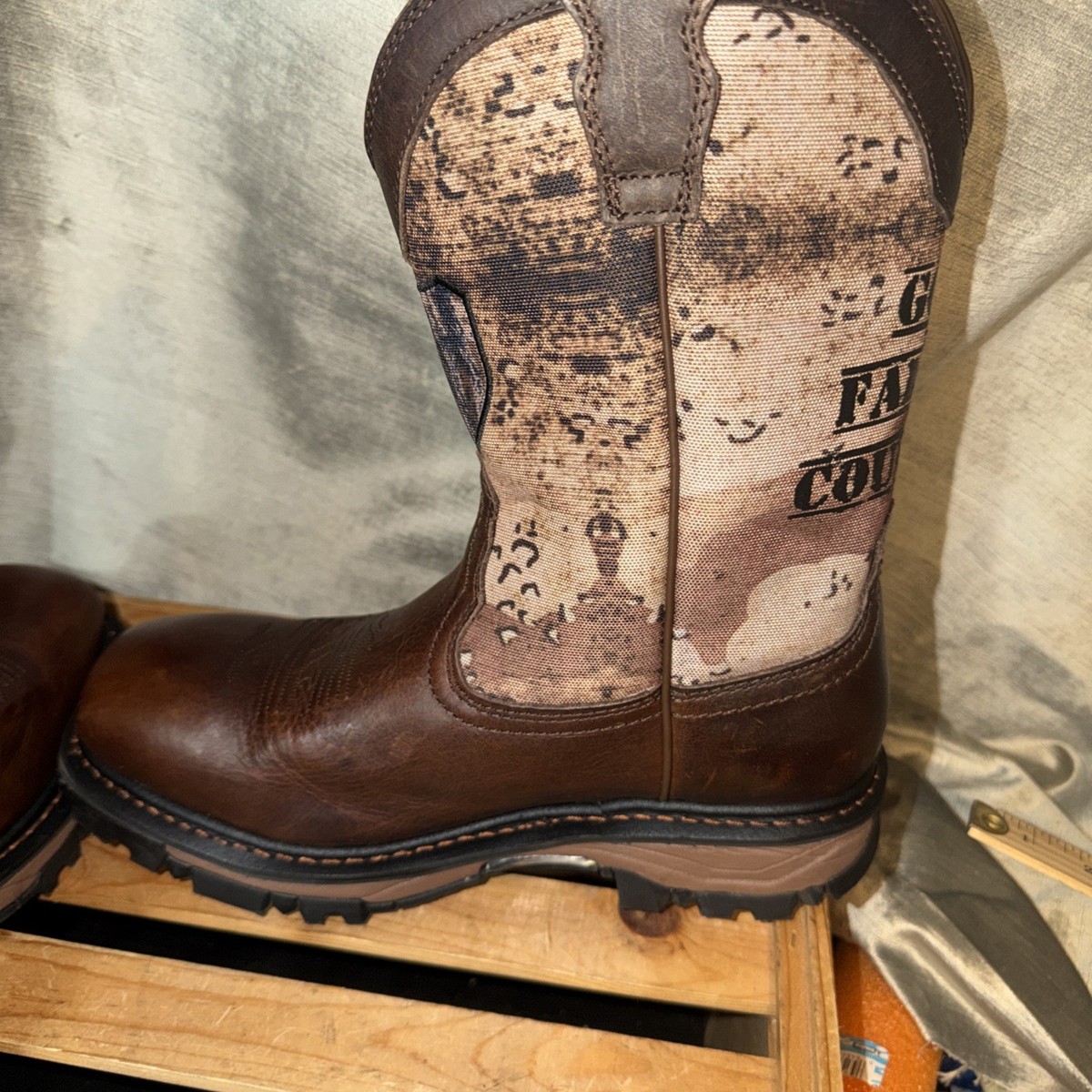 CODY JAMES Men’s  11" Camo Flag Decimator Comp Toe Work Boots  Size 11D View 5