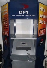 Seltenes Werbedisplay, Werbung, Shop Ausstattung, DF1 Das digitale Fernsehen