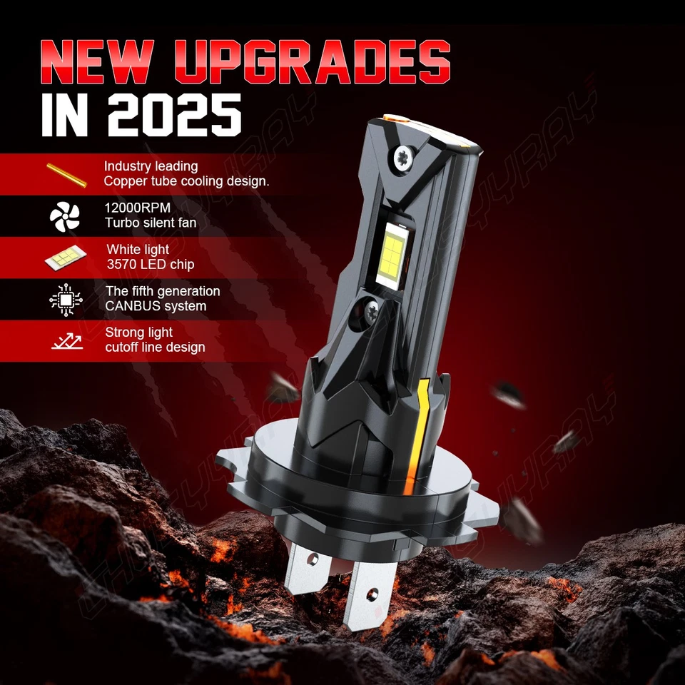 Fits For BMW 128i 135i 2008-2013 6x H7 H11 LED Headlight & Fog Light combo Bulbs - Image 3 of 4