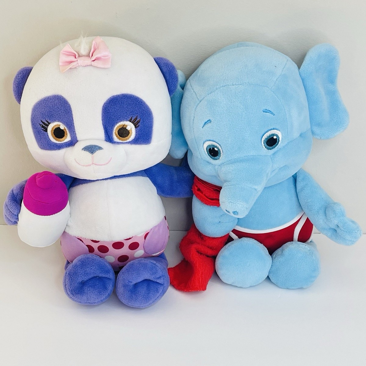 Word Party Plush Snap Toys Bailey and Lulu Stuffed Animal 11 in