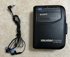 Sony Walkman WM-FX101 FM/AM Cassette Player Tested Working With Headphones