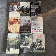 Second World War Books Bundle x 9 Hardbacks Hitler Churchill Stalingrad WW2