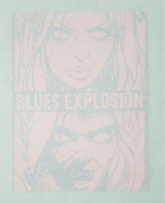 Jon  Spencer Blues Explosion Logo Iron On Heat Transfer Pink & Purple 8''x10''