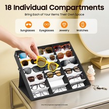 18 Slot Eyeglass Sunglasses Organizer Display...