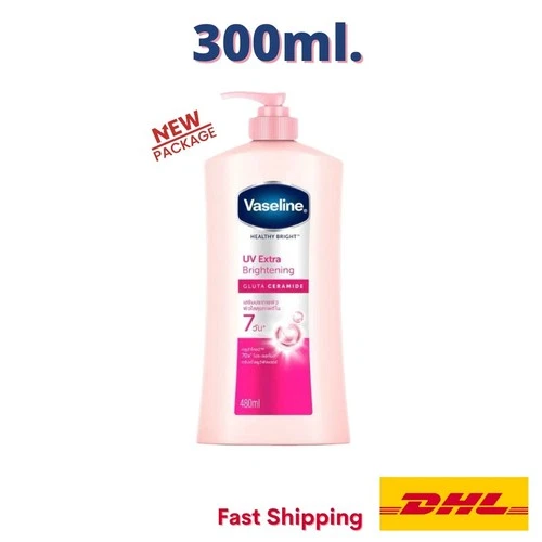 300 ml Vaseline UV Extra Brightening Gluta Glow Lotion Healthy Dark Spots
