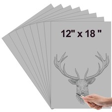 Yeaqee 4 Pcs 12 x 18 Inch Linoleum Block Rubber Carving 12 x 18 Inch, Gray