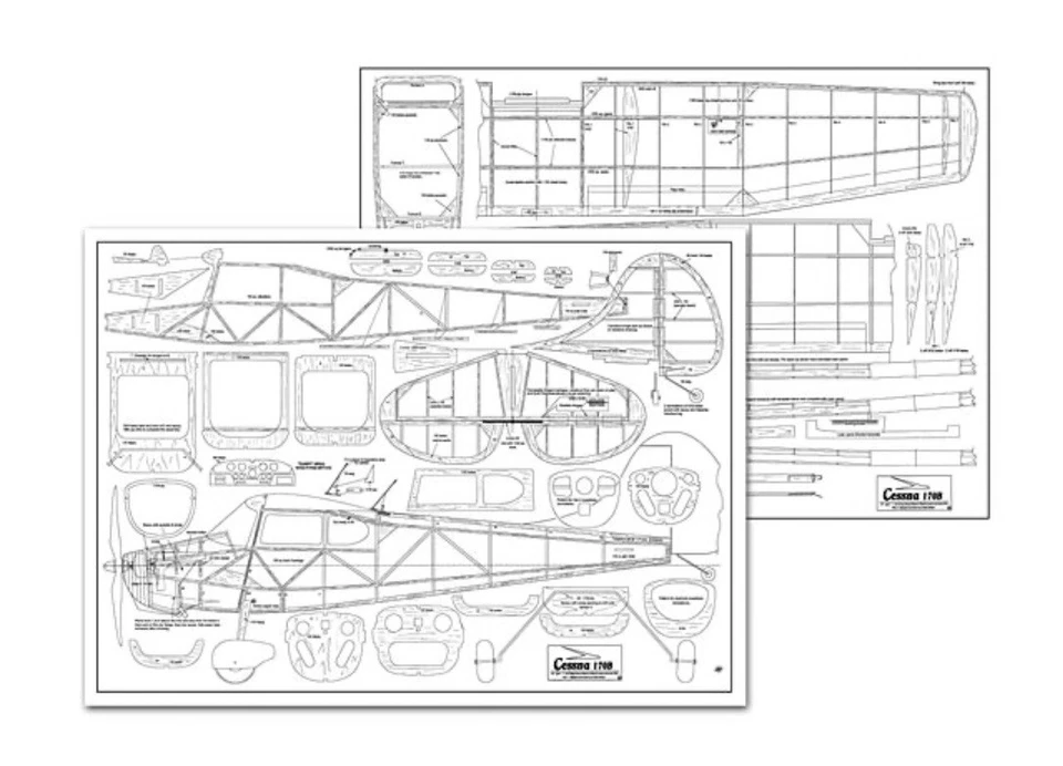 FSMM Cessna 170B Designed by Adrian Britton RC Airplane Short Kit + PDF Plan - Image 2 of 3