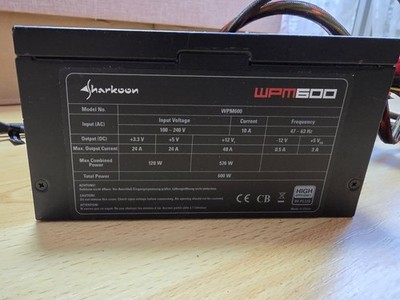 Sharkoon WPM 600 Desktop Netzteil POWER SUPPLY 600 Watt