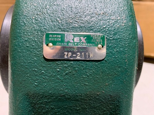 ZP-211W REX Rexnord 2 Bolt Pillow Block Bearing Unit 2 11/16", NOS - Picture 8 of 11