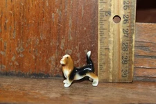 Vintage Porcelain Beagle Dog Mini Fairing Figurine