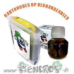 Cartouche Jaune HP 38 Rechargeable pour Impression Photo Éclatante