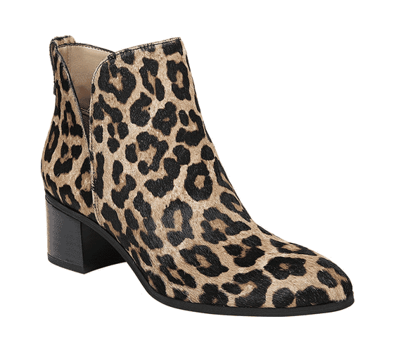 franco sarto reeve bootie leopard