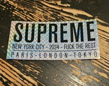 Supreme Paris Hologram Sticker Silver SS24 + FREE SURPRISE