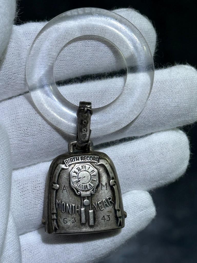 1943 Vintage Baby Bell Hand Held Sterling Silver .925 Birth 1943 Vintage Baby Bell Hand Held Sterling Silver .925 Birth