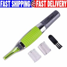 Hot Men Nose Ear Face Neck Eyebrow Hair Mustache Beard Trimmer Shaver Clipper PE