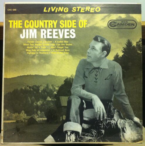 JIM REEVES the country side of LP VG+ CAS-686 Living Stereo USA 1962 B&W Cover - Zdjęcie 1 z 2