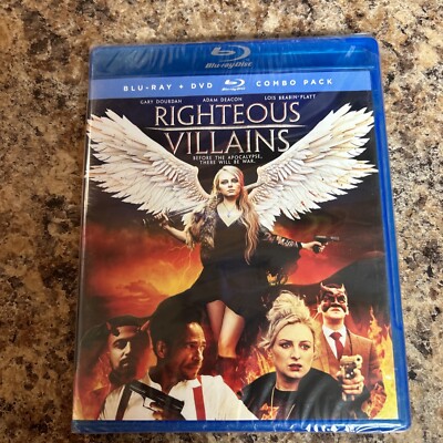 RIGHTEOUS VILLAINS DVD BLU RAY COMBO BRAND NEW & SEALED