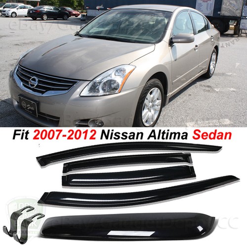 4PCS Window Visor W/Sunroof Moon Roof Guard Fit 20072012 Nissan Altima