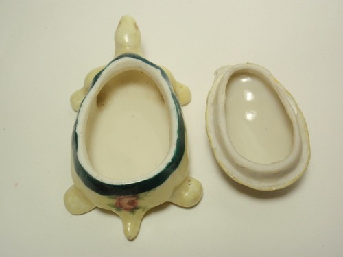 Vintage Porcelain Crest Shell Turtle Trinket Box - Bild 5 von 9