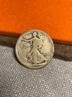 (#101370) Walking Liberty Half Dollar: 1917 D.  Reverse Mintmark.  G/VG