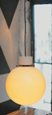 Space Age Design Hängeleuchte ''SPHERE'' Vintage Sputnik Midcentury Lampe 60s 70s